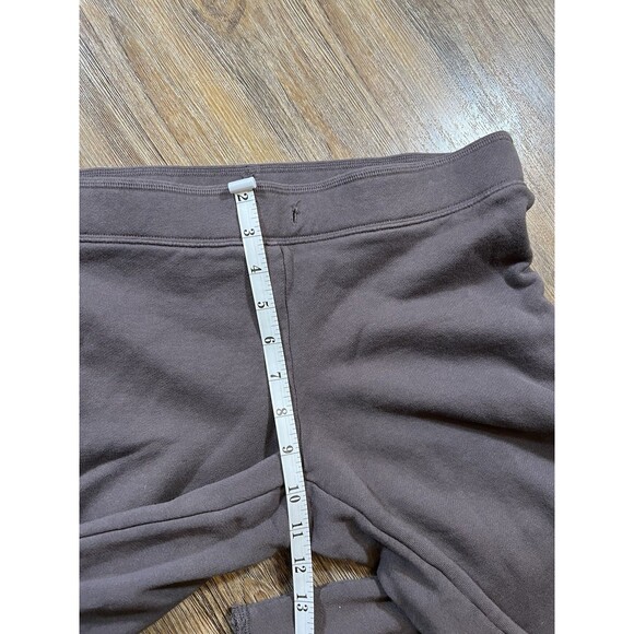 Skims Cotton Jersey Fold Over Flares Brown Size XS Wide Leg Stretch - Picture 11 of 14